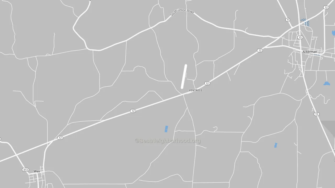 Transit Grade map of Fentress, MS