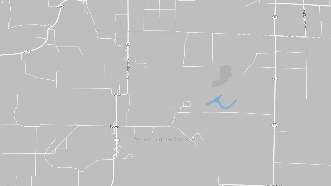 Transit Grade map of Ferda, AR