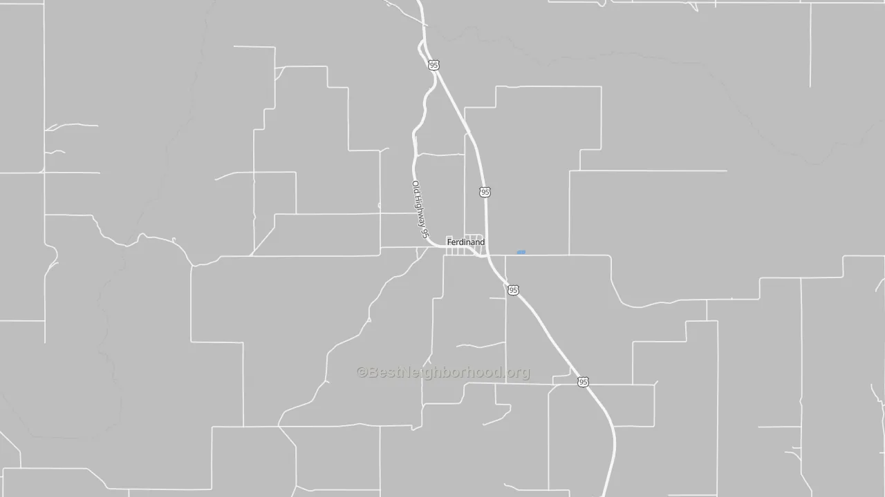 Transit Grade map of Ferdinand, ID