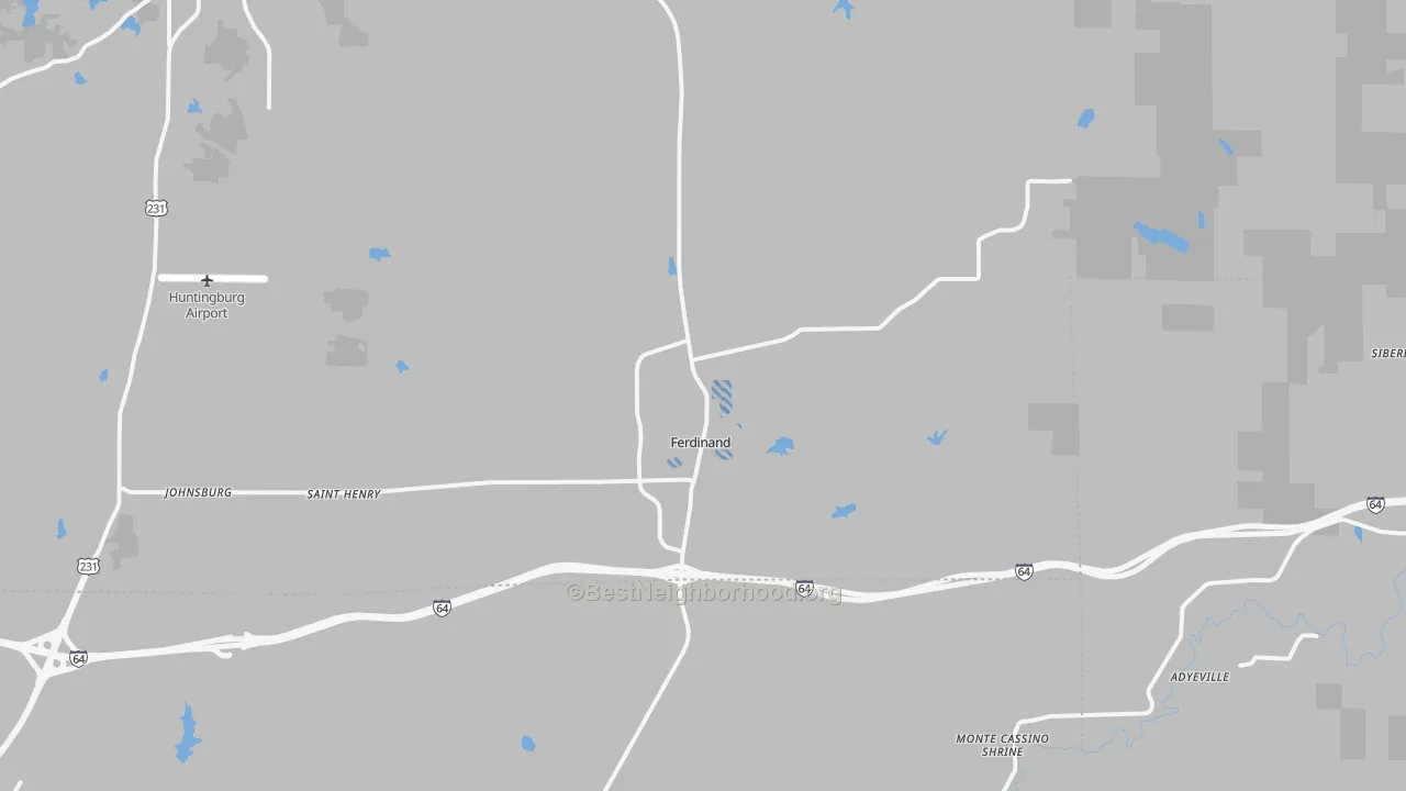Transit Grade map of Ferdinand, IN