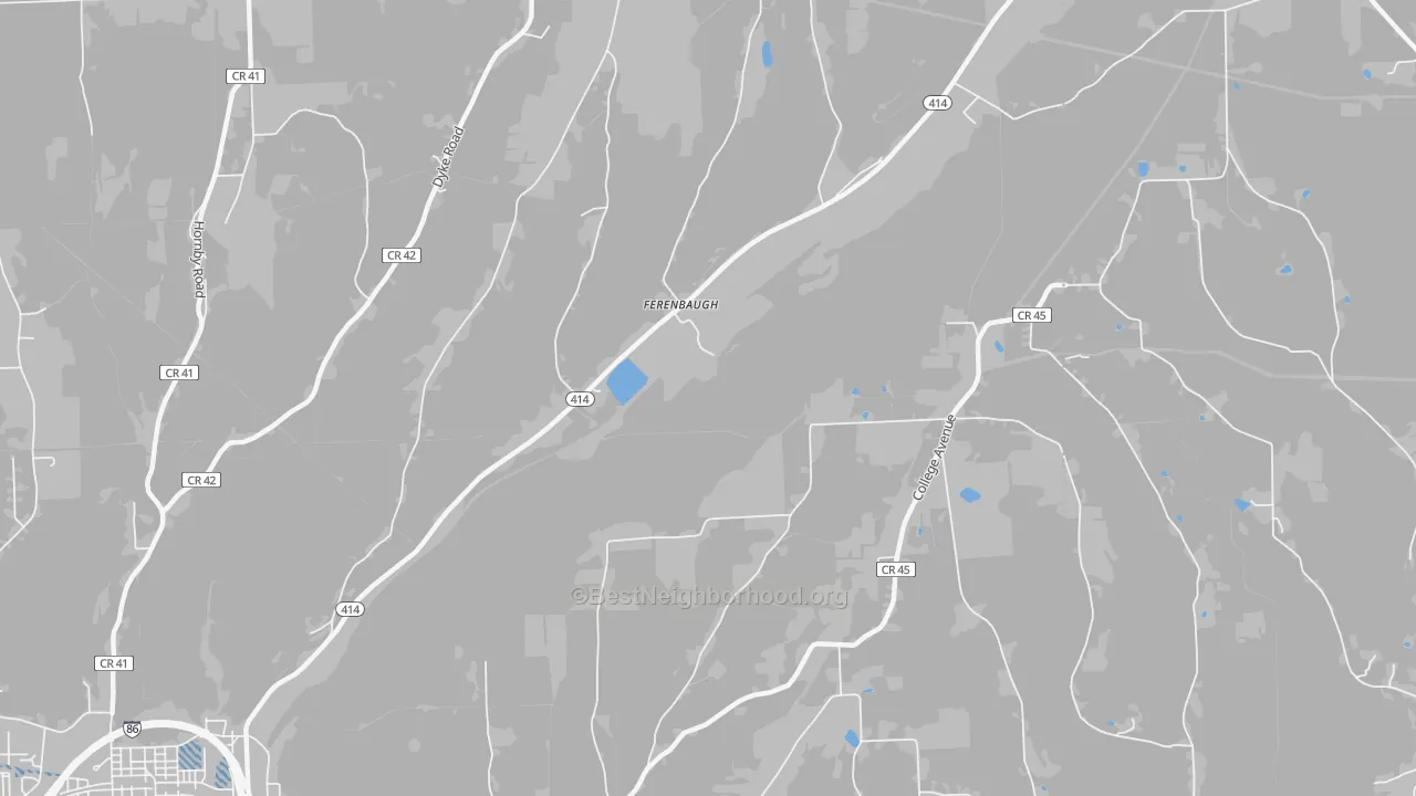 Transit Grade map of Ferenbaugh, NY