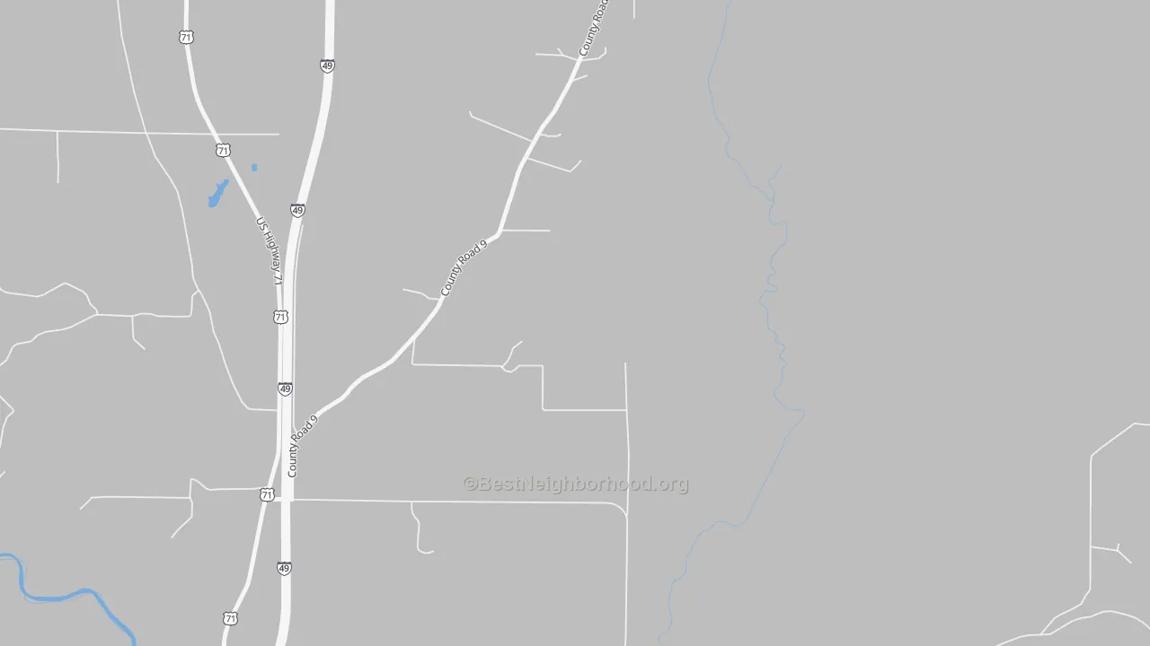 Transit Grade map of Ferguson Crossroads, AR