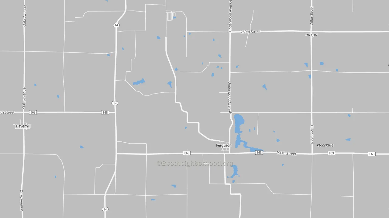 Transit Grade map of Ferguson, IA
