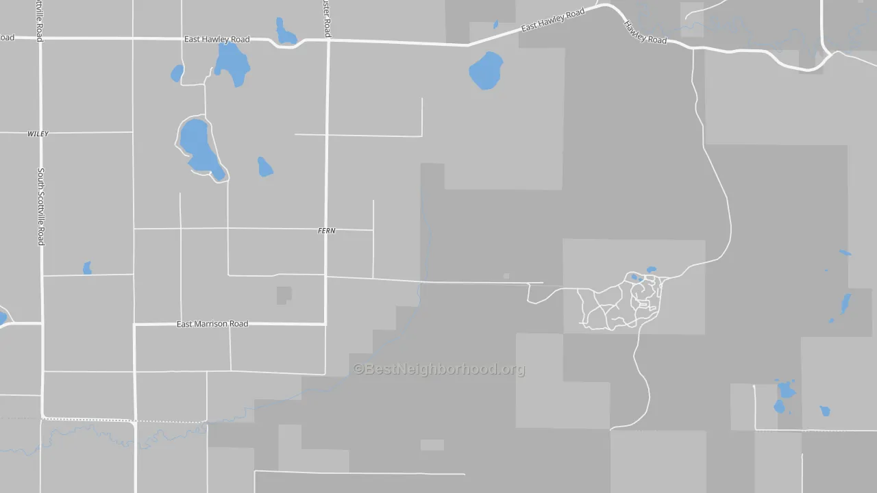 Transit Grade map of Fern, MI