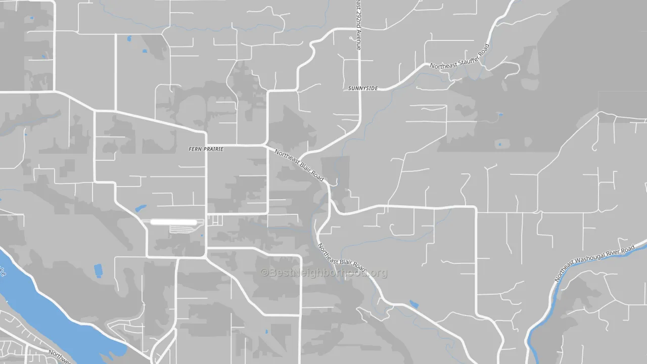 Transit Grade map of Fern Prairie, WA