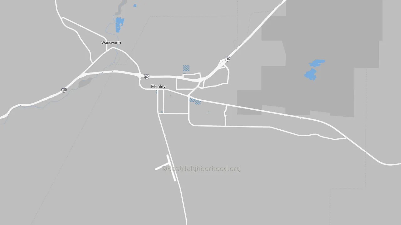 Transit Grade map of Fernley, NV