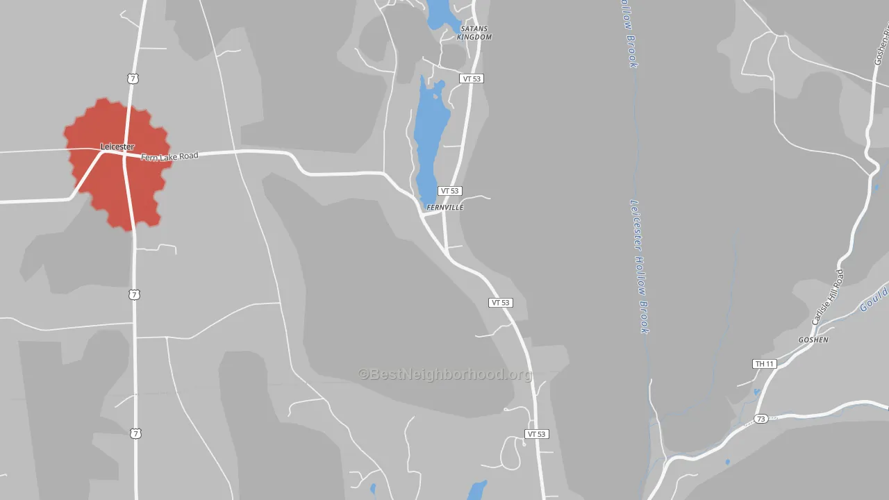 Transit Grade map of Fernville, VT