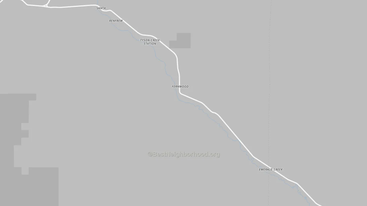 Transit Grade map of Fernwood, ID