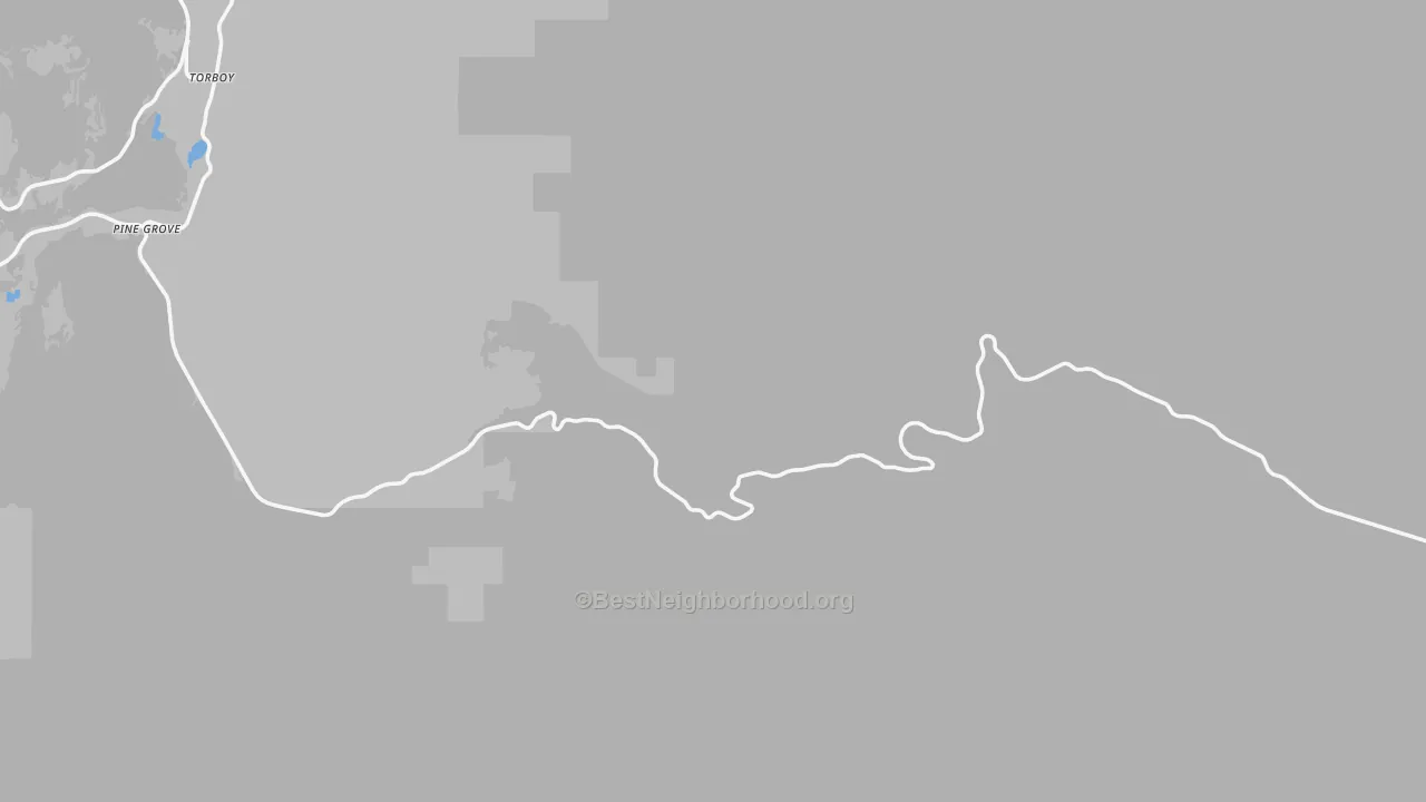 Transit Grade map of Ferry County, WA