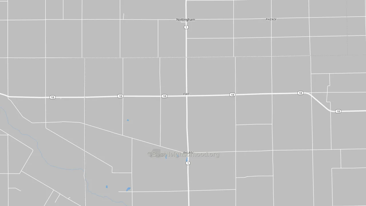 Transit Grade map of Fiat, IN