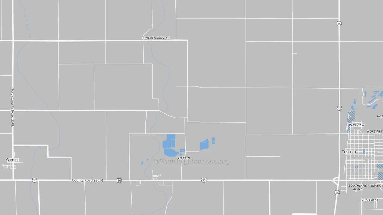 Transit Grade map of Ficklin, IL