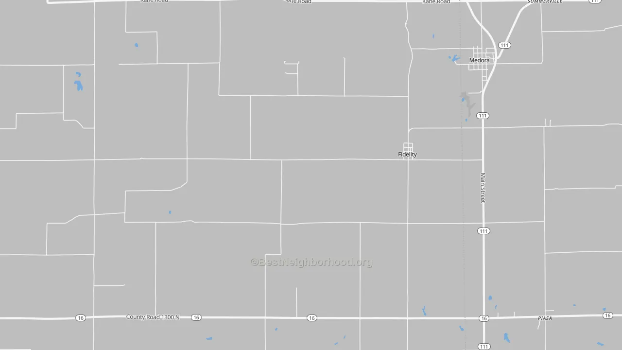Transit Grade map of Fidelity, IL