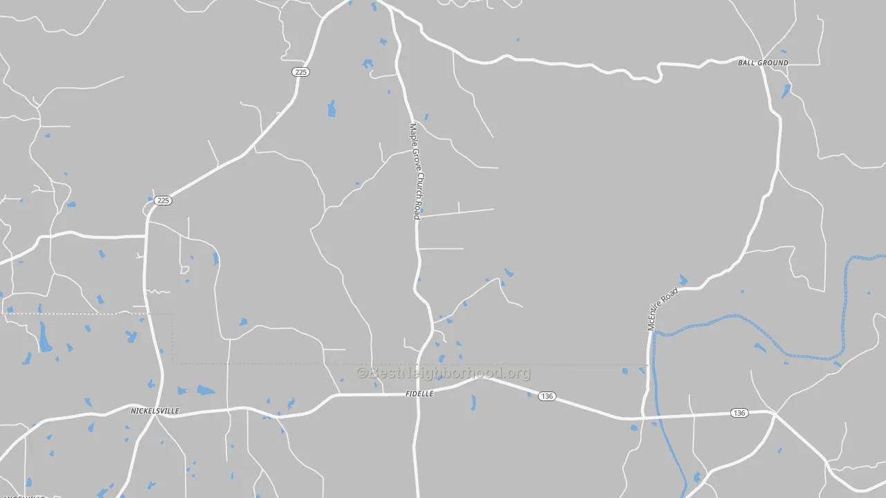 Transit Grade map of Fidelle, GA