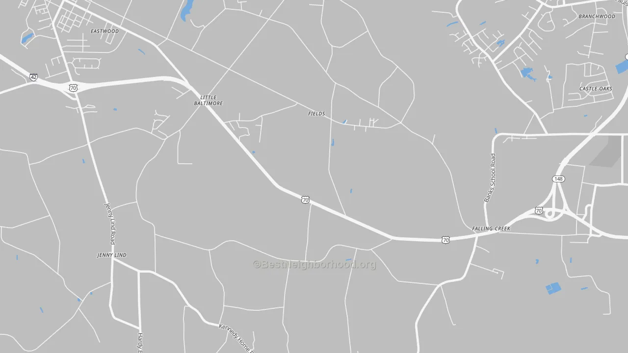 Transit Grade map of Fields, NC