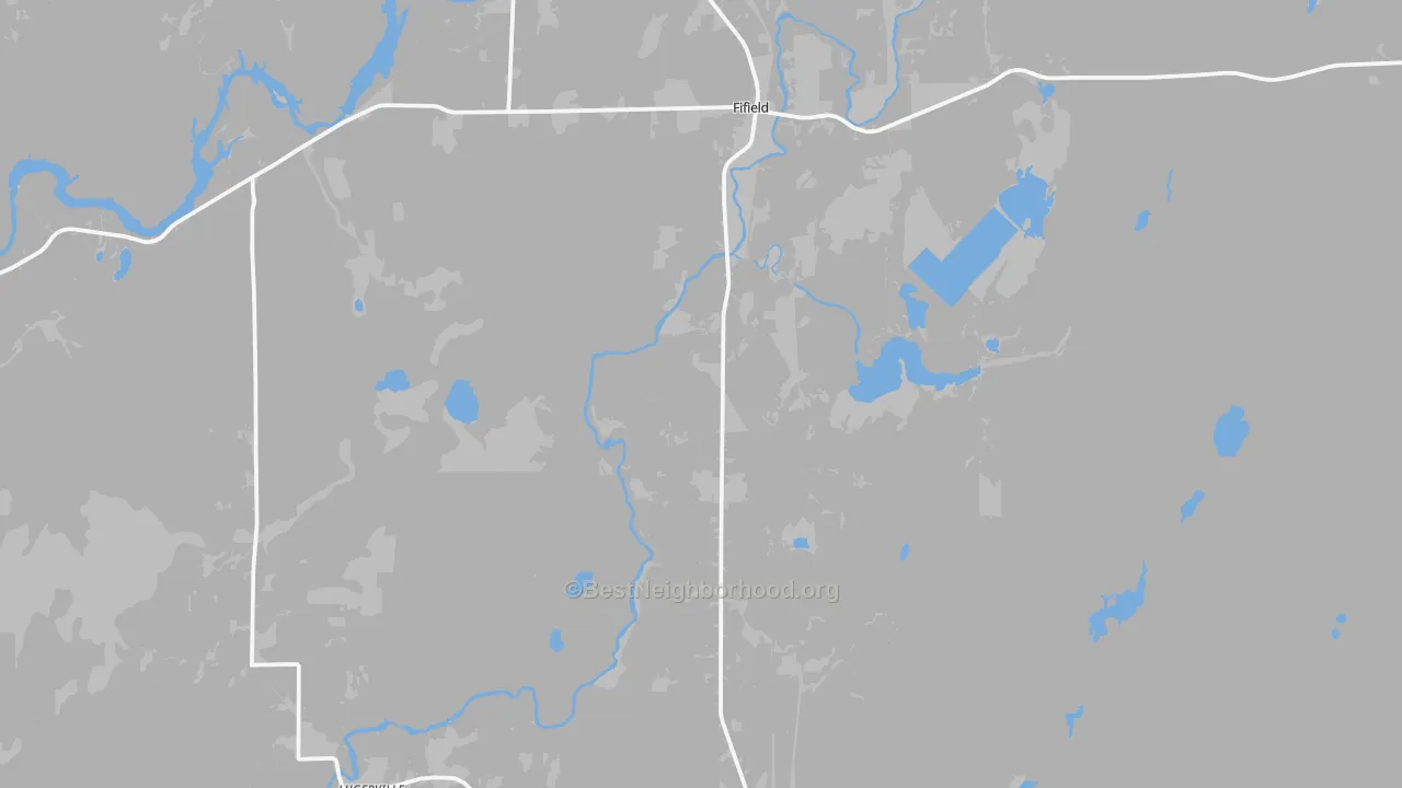 Transit Grade map of Fifield, WI