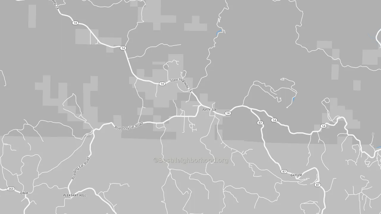 Transit Grade map of Fifty-Six, AR