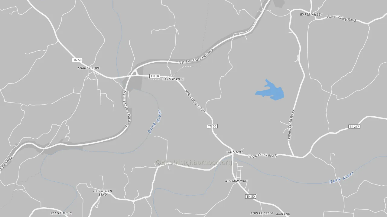 Transit Grade map of Fikes Mill, TN