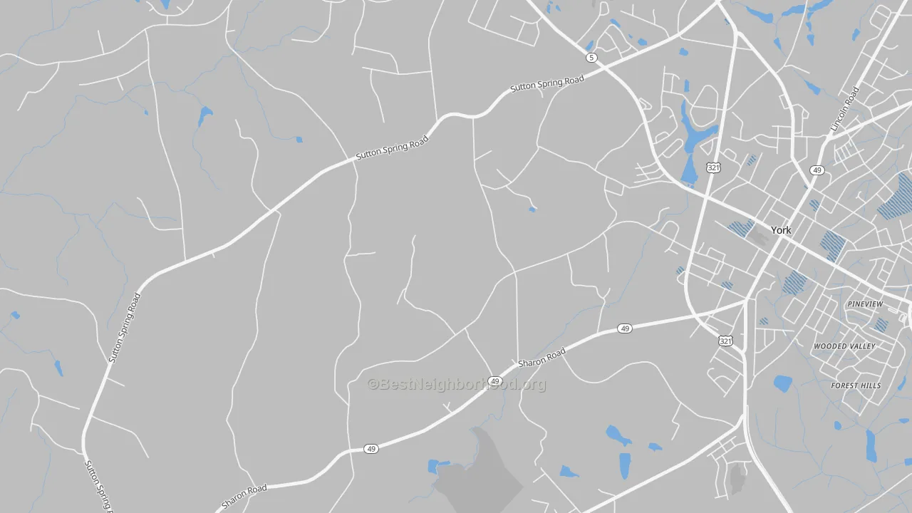 Transit Grade map of Filbert, SC