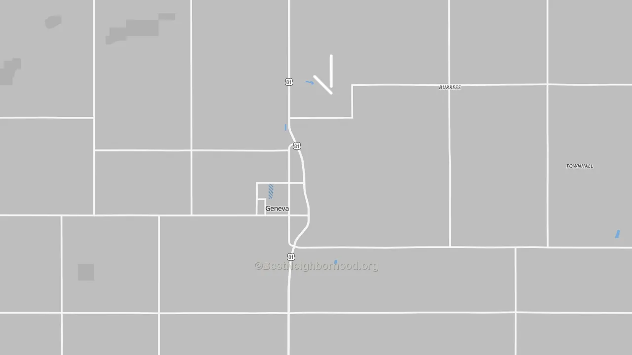 Transit Grade map of Fillmore County, NE
