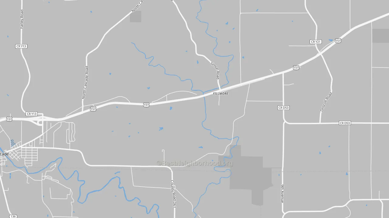 Transit Grade map of Fillmore, IA