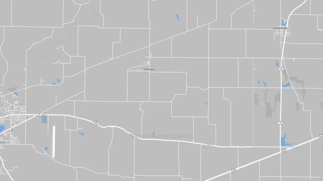 Transit Grade map of Fillmore, IN