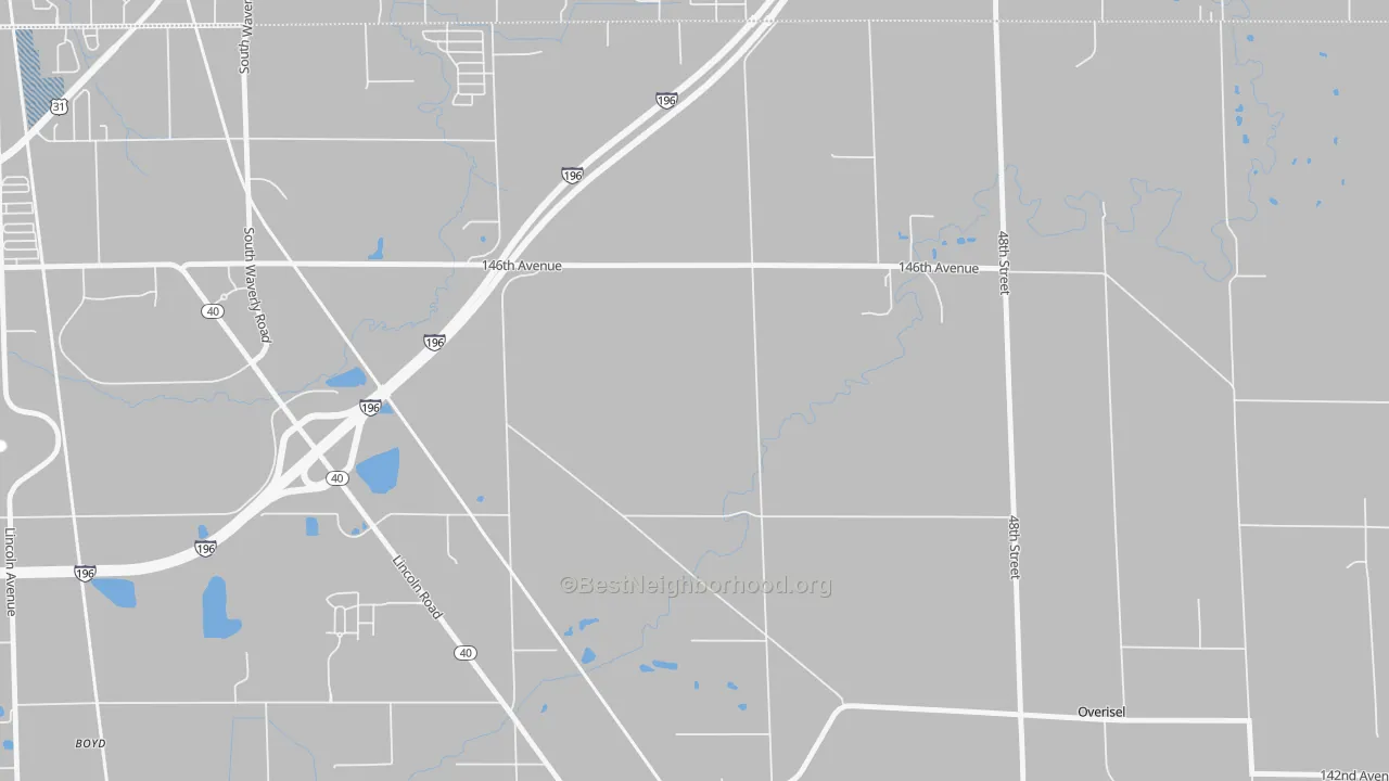 Transit Grade map of Fillmore, MI