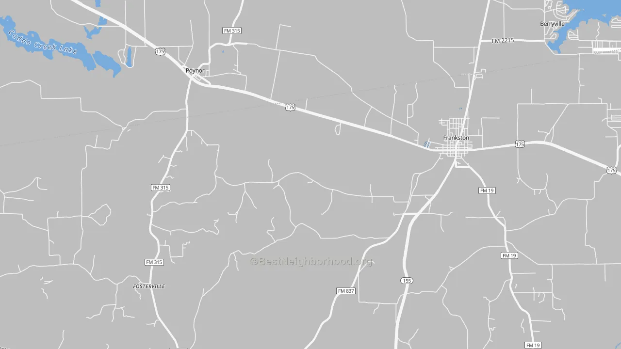 Transit Grade map of Fincastle, TX