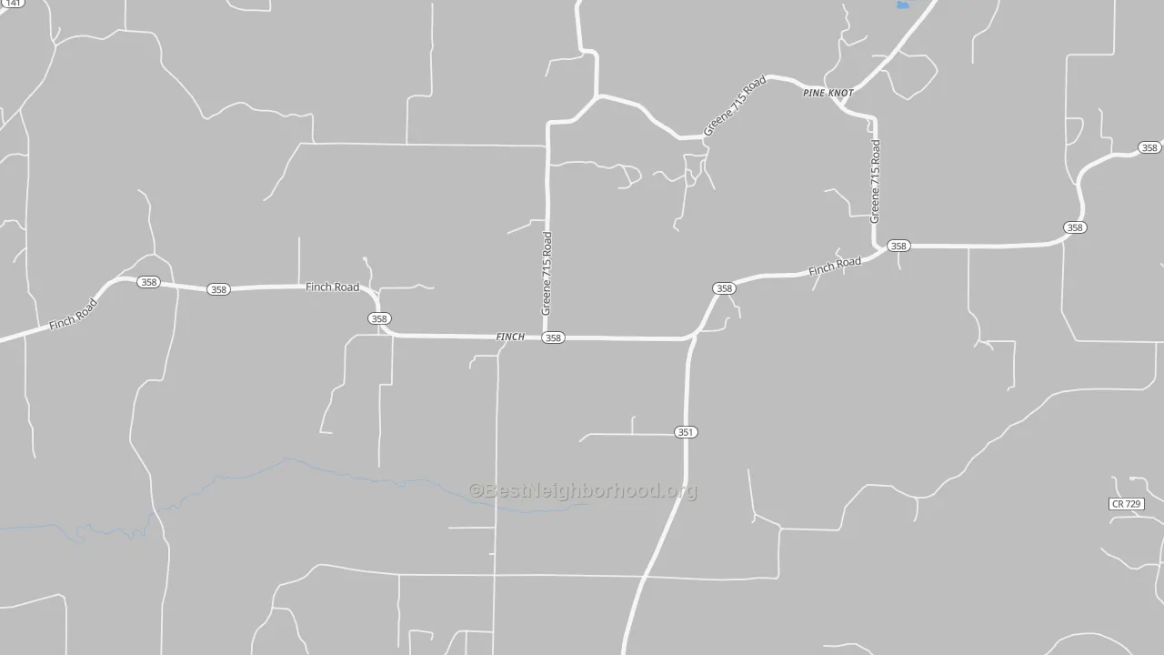 Transit Grade map of Finch, AR