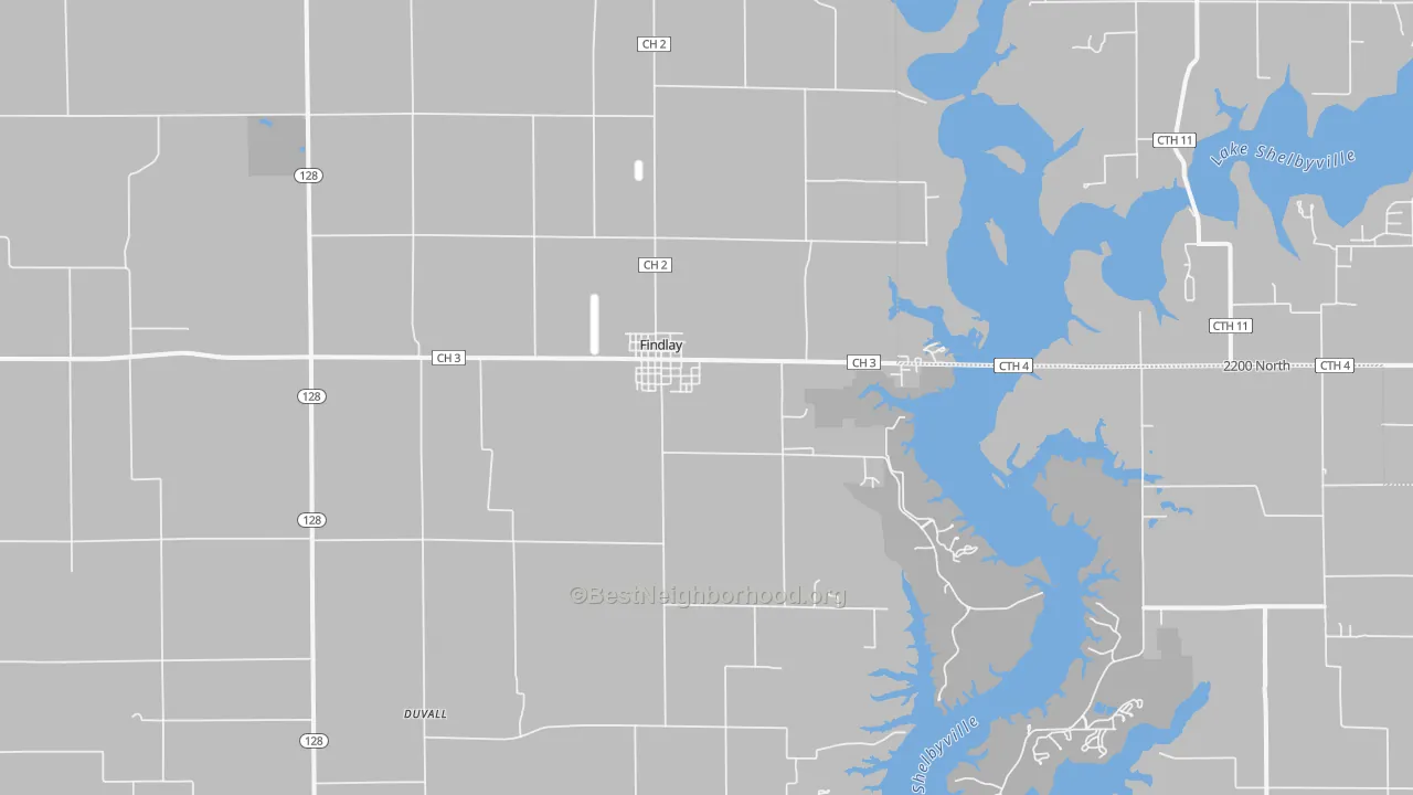 Transit Grade map of Findlay, IL