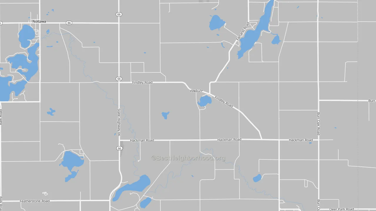 Transit Grade map of Findley, MI