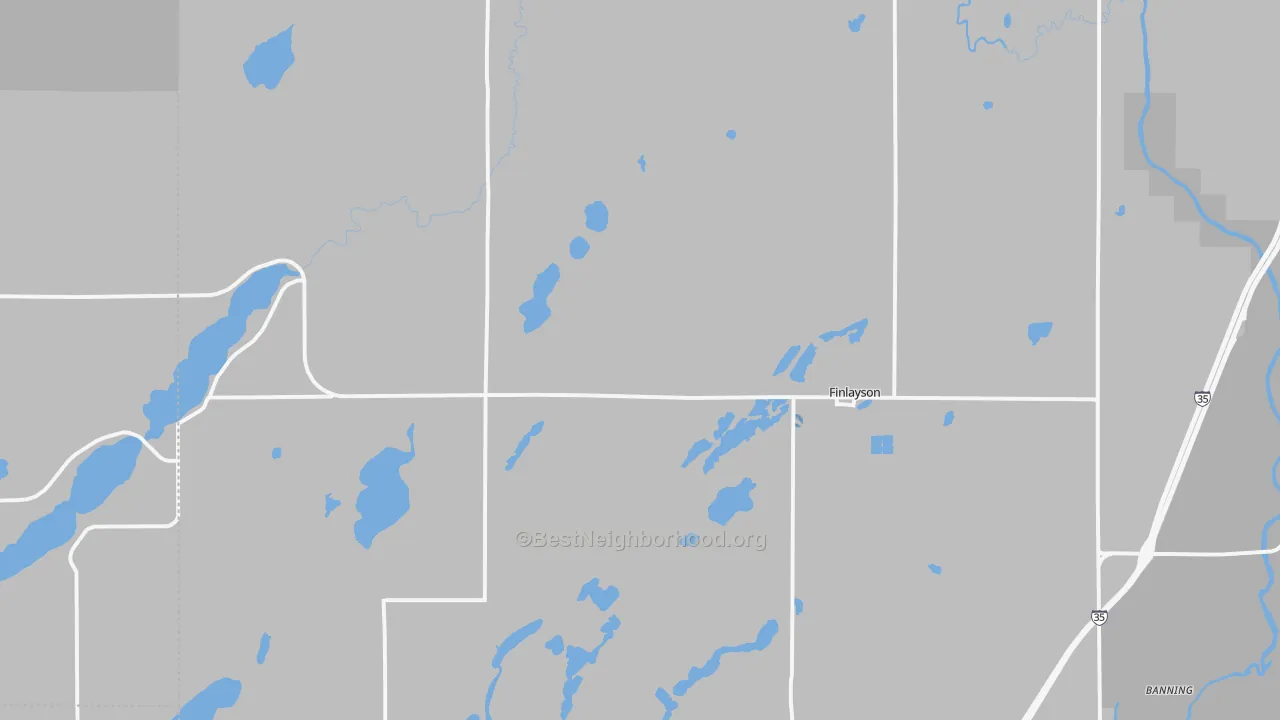 Transit Grade map of Finlayson, MN