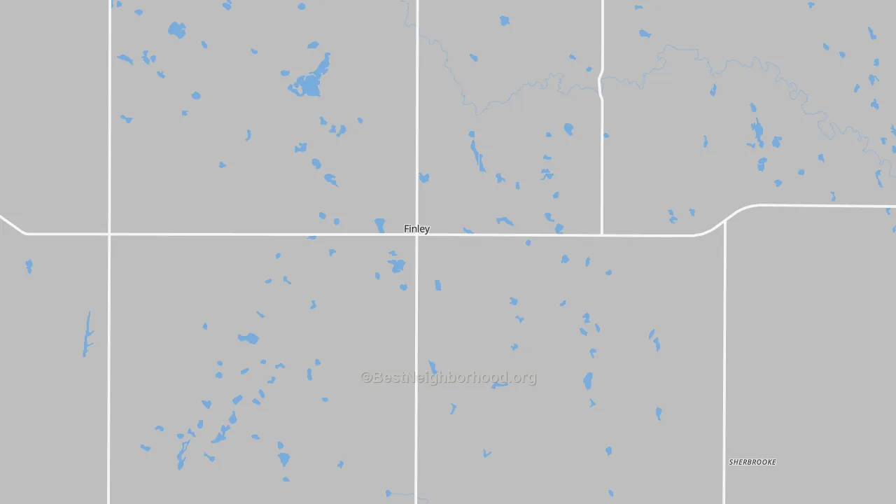 Transit Grade map of Finley, ND