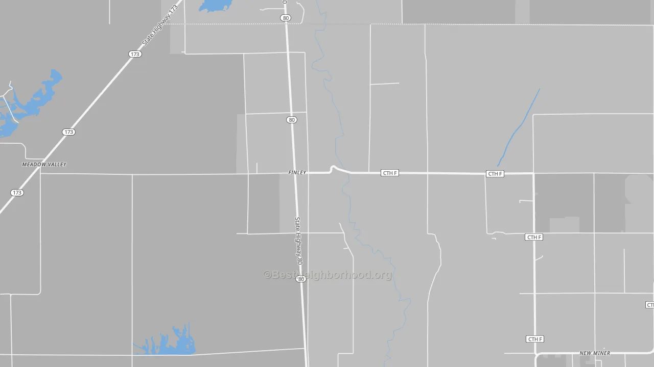 Transit Grade map of Finley, WI