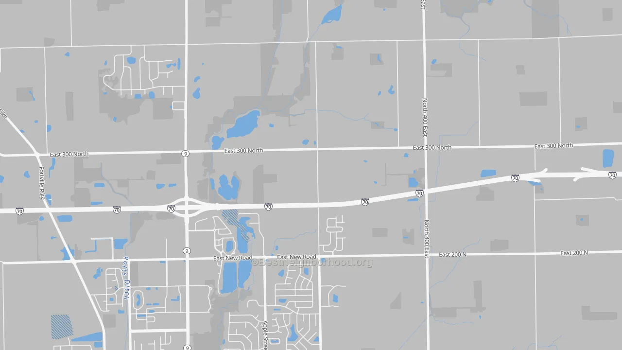 Transit Grade map of Finly, IN