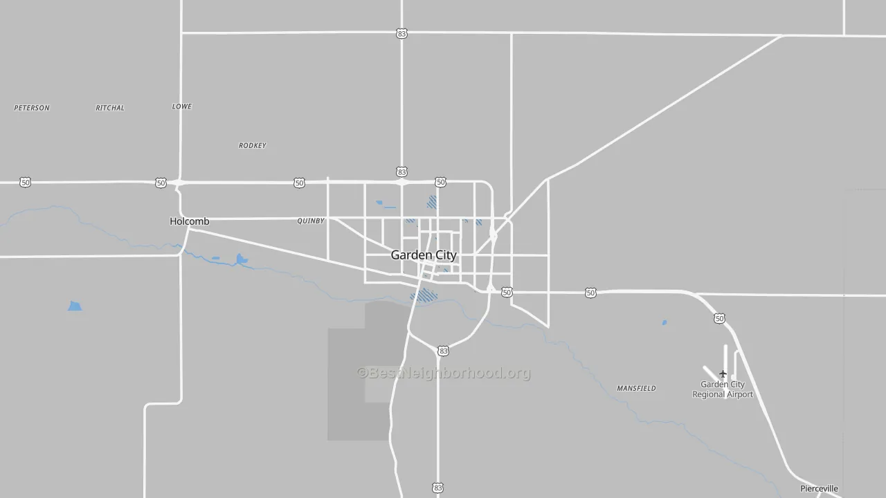 Transit Grade map of Finney County, KS