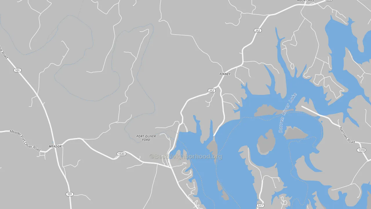 Transit Grade map of Finney, KY