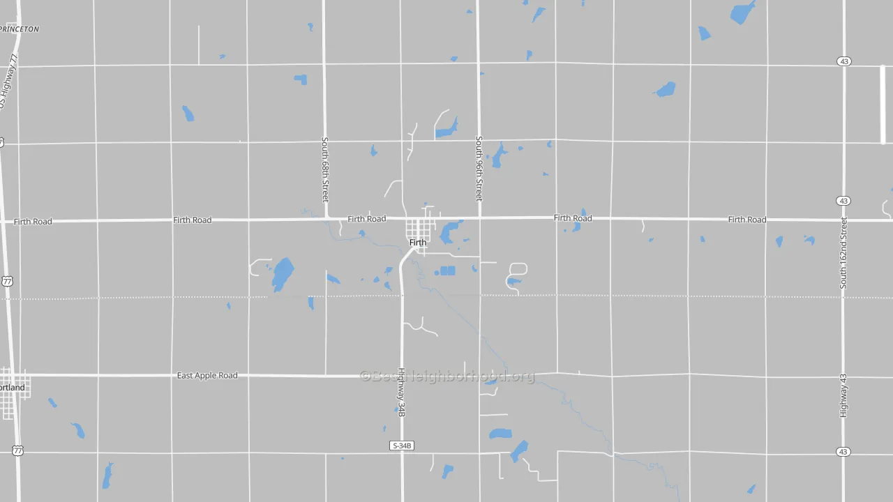 Transit Grade map of Firth, NE