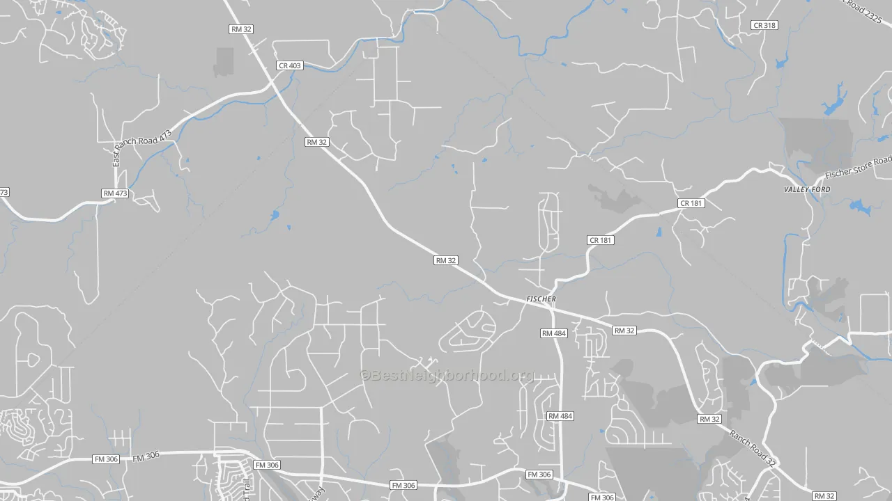 Transit Grade map of Fischer, TX