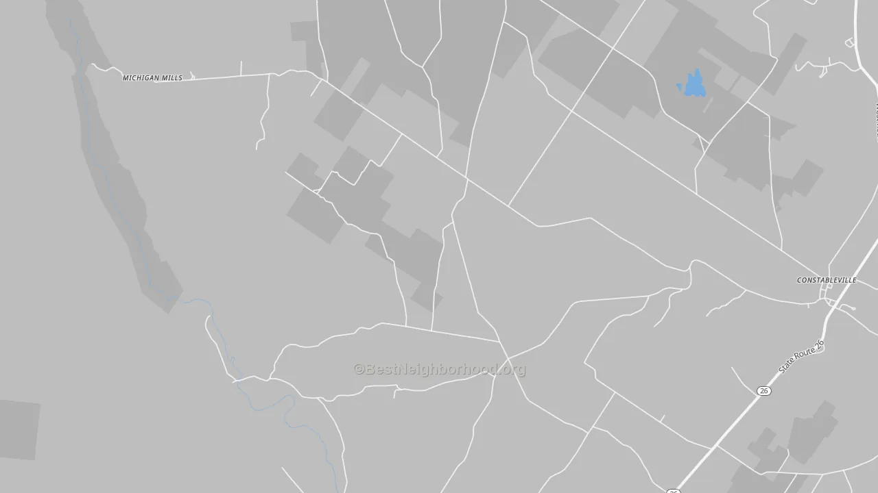 Transit Grade map of Fish Creek, NY