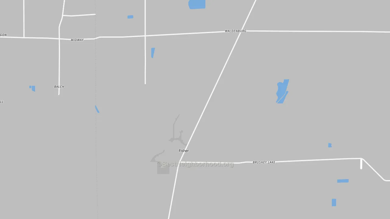 Transit Grade map of Fisher, AR
