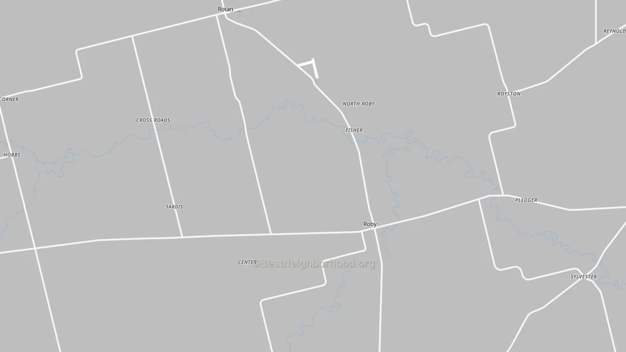 Transit Grade map of Fisher County, TX