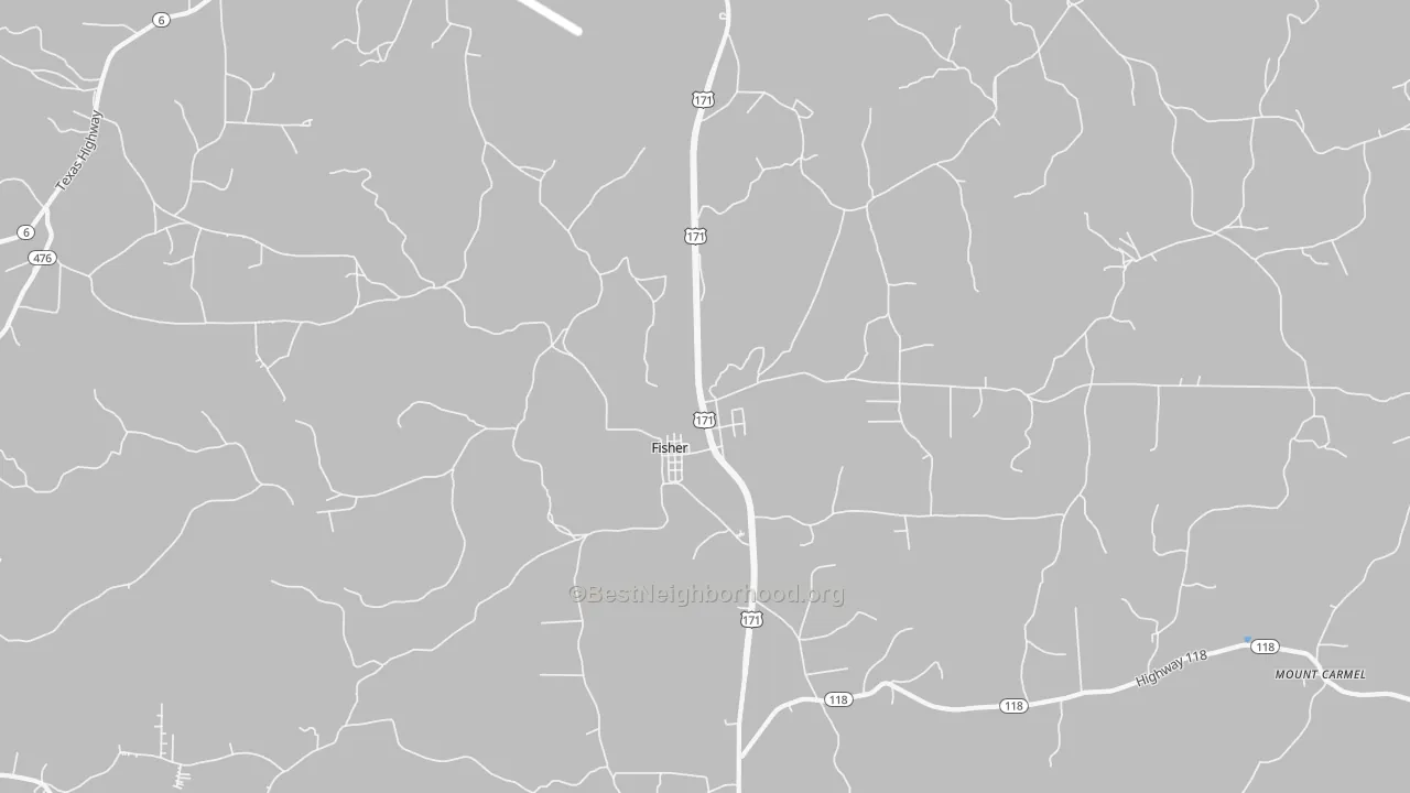 Transit Grade map of Fisher, LA