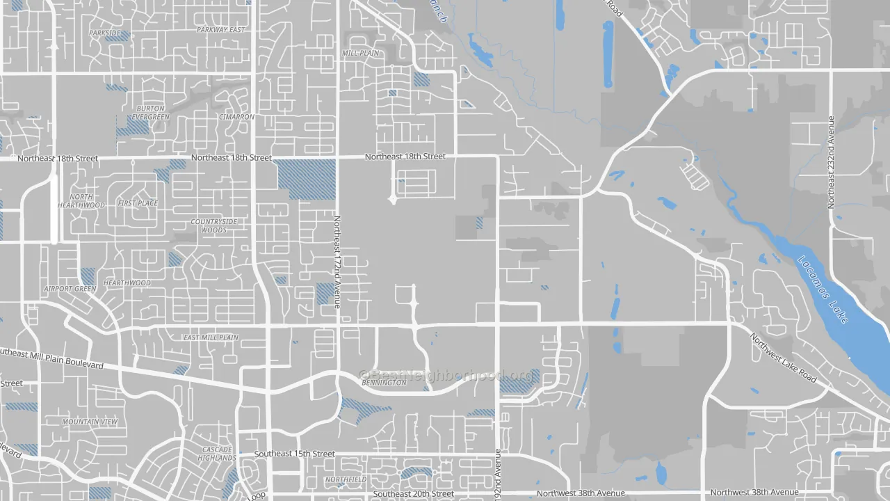 Transit Grade map of Fisher-Mill Plain-Fisher's Village, Vancouver, WA