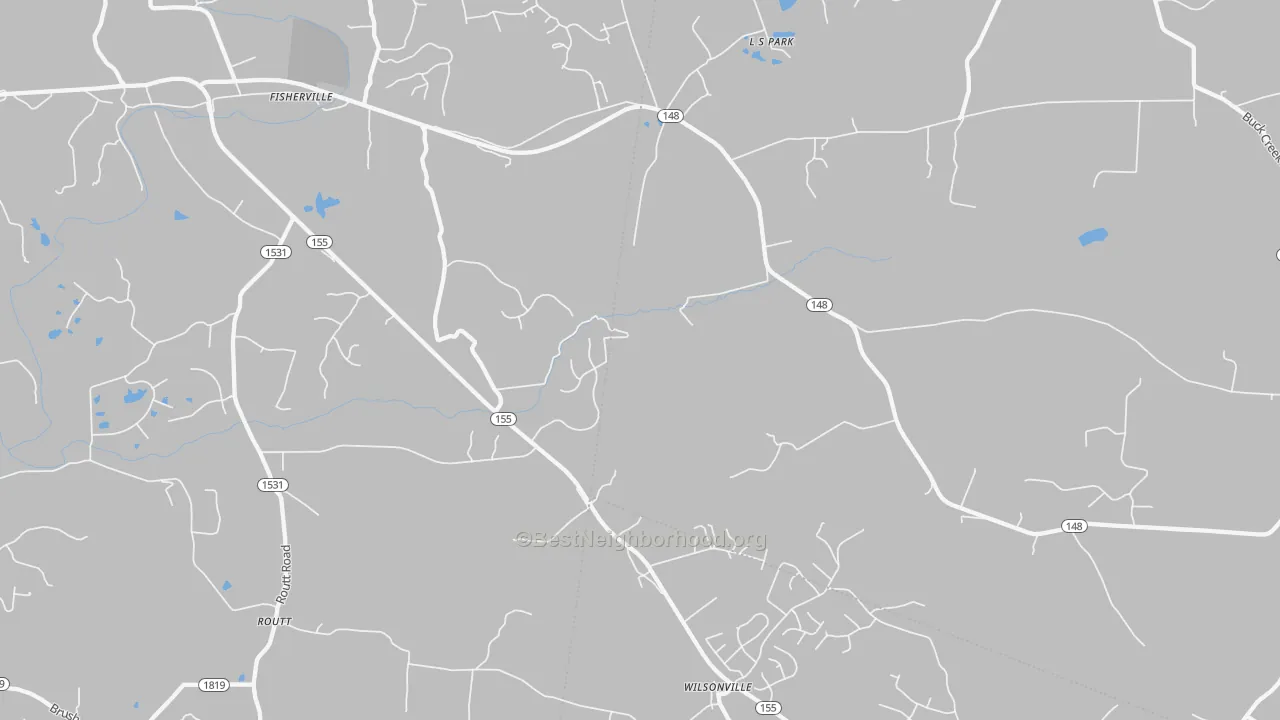 Transit Grade map of Fisherville, KY