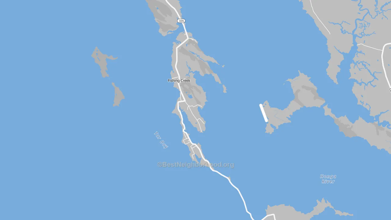 Transit Grade map of Fishing Creek, MD
