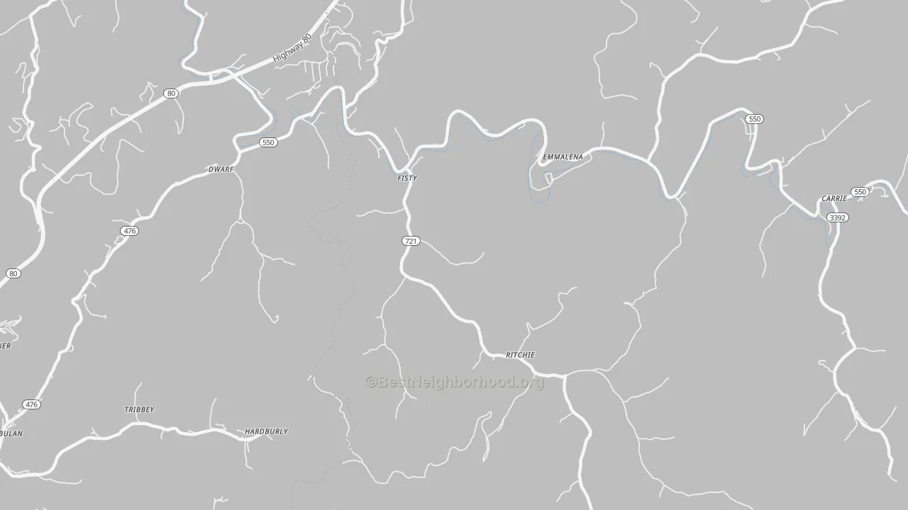 Transit Grade map of Fisty, KY