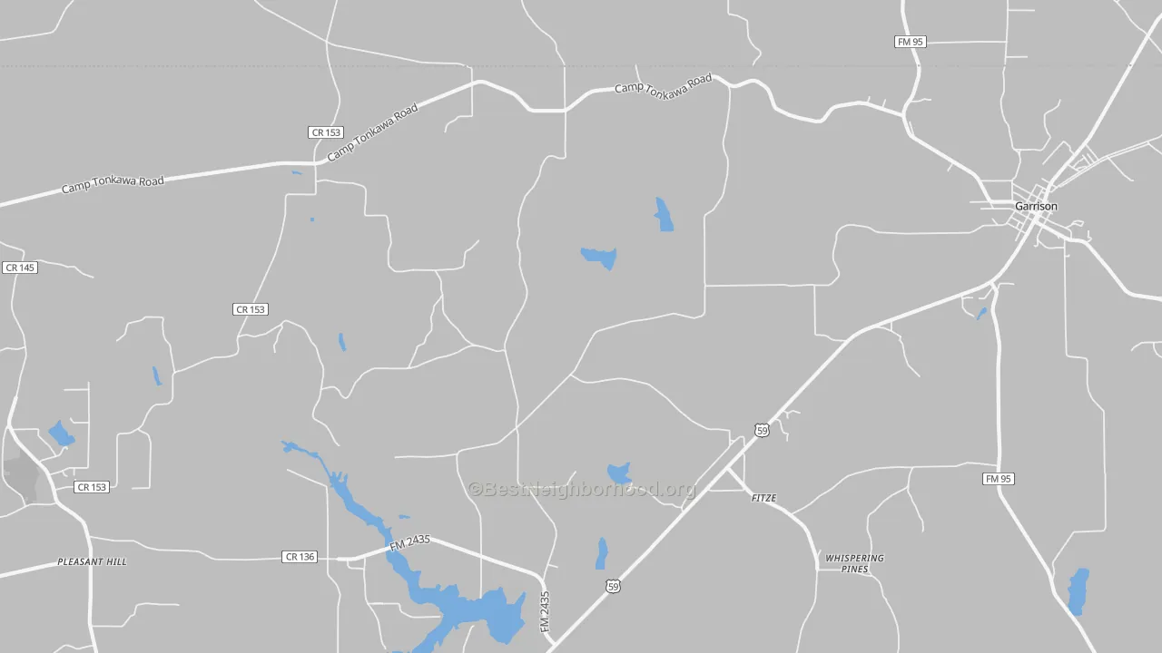 Transit Grade map of Fitze, TX