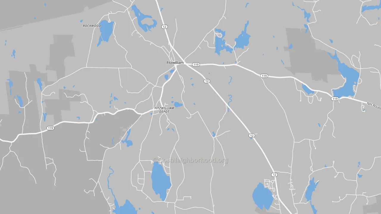Transit Grade map of Fitzwilliam, NH