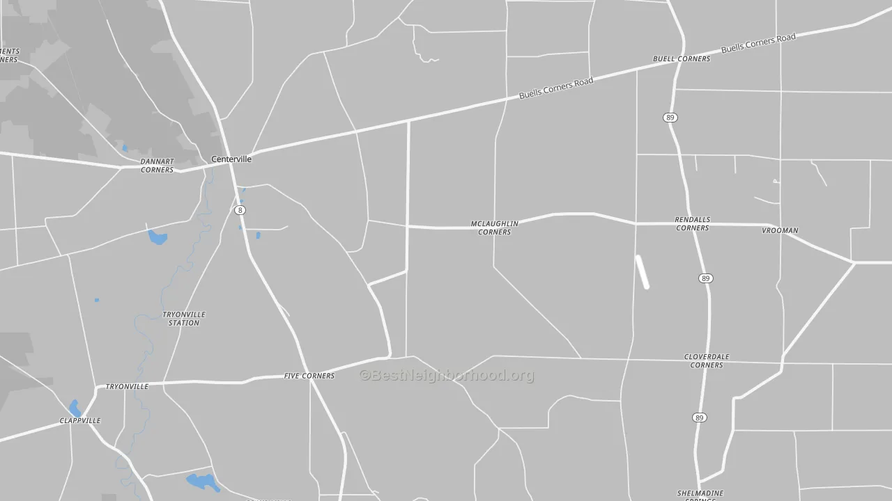 Transit Grade map of Five Corners, PA