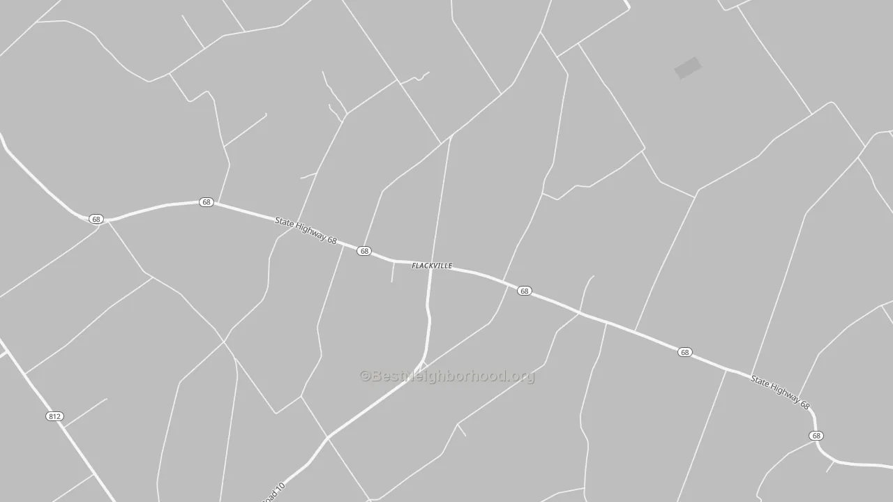 Transit Grade map of Flackville, NY